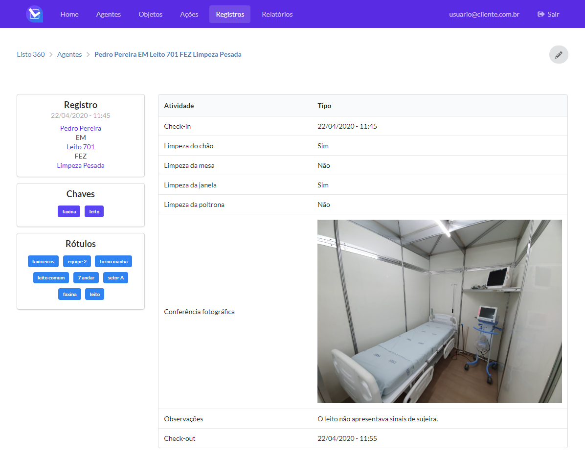 Listo 360 navigation